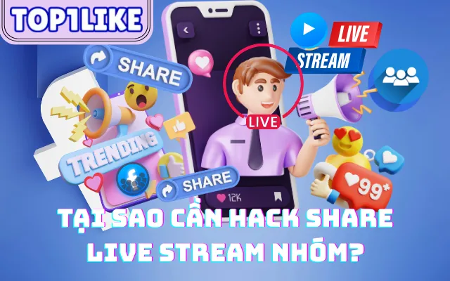 app buff Share Live Stream Nhóm