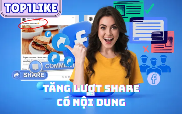 app mua Lượt Share có Nội Dung